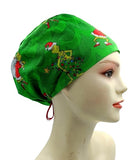 New Christmas Dr. Seuss The Grinch How to Stole Christmas Green Euro Scrub Cap Doctor Hospital Surgical ODP Vet