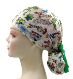 New Disney Toy Story All Characters Ponytail Scrub Cap Doctor Theatre Nurse Hospital Paediatric Vet Surgical