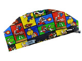 New Games With Super Mario Brothers Patchwork Euro Scrub Cap Doctor Hospital Surgical ODP Vet