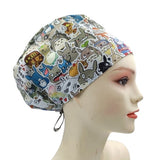 New Japanese Anime Characters Torono & Friends Euro Scrub Cap Doctor Hospital Surgical ODP Vet