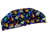 New Pikachu Pokémon With Friends Blue Euro Scrub Cap Doctor Hospital Surgical ODP Vet