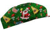 New SpongeBob Christmas Euro Scrub Cap Doctor Hospital Surgical ODP Vet