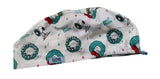 New Christmas Deck The Halls Peanuts and Friends Euro Scrub Cap Doctor Hospital Surgical ODP Vet