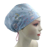 Disney Alice in Wonderland 2 Euro Scrub Cap Doctor Hospital Surgical ODP Vet