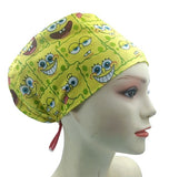 New SpongeBob Euro Scrub Cap Doctor Hospital Surgical ODP Vet