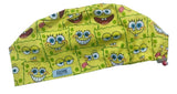 New SpongeBob Euro Scrub Cap Doctor Hospital Surgical ODP Vet