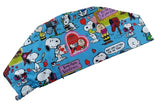 New Peanuts Valentine Day Euro Scrub Cap Doctor Hospital Surgical ODP Vet