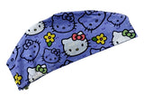 New Hit! Kitty Purple Euro Scrub Cap Doctor Hospital Surgical ODP Vet