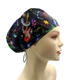 Musical Notation Euro Scrub Cap Doctor Hospital Surgical ODP Vet