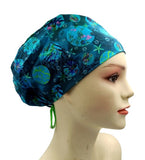 New Sea World Bubble Green Euro Scrub Cap Doctor Hospital Surgical ODP Vet