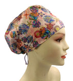 New Sea Shells Pink Euro Scrub Cap Doctor Hospital Surgical ODP Vet