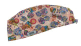 New Sea Shells Pink Euro Scrub Cap Doctor Hospital Surgical ODP Vet