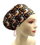 New Hollween Trick or Treat Euro Scrub Cap Doctor Hospital Surgical ODP Vet