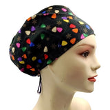 New Christmas Fairy Light Black Euro Scrub Cap Doctor Hospital Surgical ODP Vet