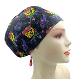 New SCOOBY-DOO Black Euro Scrub Cap Doctor Hospital Surgical ODP Vet