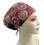 New Super Hero Coins Euro Scrub Cap Doctor Hospital Surgical ODP Vet