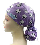 New Nightmare Before Christmas Jack Purple Ponytail Scrub Cap Doctor Theatre Nurse Hospital Paediatric Vet Surgical