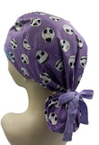 New Nightmare Before Christmas Jack Purple Ponytail Scrub Cap Doctor Theatre Nurse Hospital Paediatric Vet Surgical