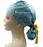 New Peanuts with Wood stock 1 Ponytail Scrub Cap Doctor Theatre Nurse Hospital Paediatric Vet Surgical