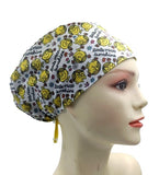 New Little Miss Cutie cartoon Euro Scrub Cap Doctor Hospital Surgical ODP Vet
