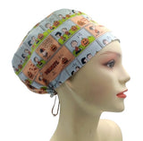Snoopy and Woodstock Colour Euro Scrub Cap Doctor Hospital Surgical ODP Vet
