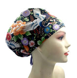 New Japanese Floral Handmade Single Layer Scrub Cap Doctor Theatre Nurse