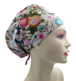 New Japanese Floral Handmade Single Layer Scrub Cap Doctor Theatre Nurse