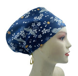 New Japanese Floral Handmade Single Layer Scrub Cap Doctor Theatre Nurse