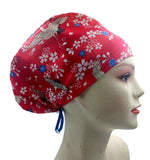 New Japanese Floral Handmade Single Layer Scrub Cap Doctor Theatre Nurse