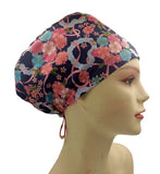 New Japanese Floral Handmade Single Layer Scrub Cap Doctor Theatre Nurse