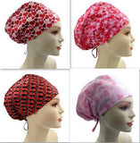 Breast Cancer Awareness Checks Hearts Euro Scrub Cap Doctor Hospital Surgical ODP Vet