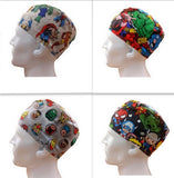 Marvel Comics Men's Velcro Closure Adjustable Scrub Cap Doctor Theatre Nurse Hospital Paediatric Vet Surgical