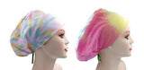 Pastel Color Tie Dye Jersey Knit Comfy Euro Toggle Scrub Cap Doctor Theatre Nurse Hospital Paediatric Vet Surgical