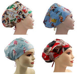 Christmas Serial 4 Euro Scrub Cap Doctor Hospital Surgical ODP Vet