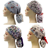 New Mickey & Minnie 1 Ponytail Scrub Cap Doctor Theatre Nurse Hospital Paediatric Vet Surgical