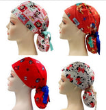 Mickey & Minnie 3 Ponytail Scrub Cap Doctor Theatre Nurse Hospital Paediatric Vet Surgical