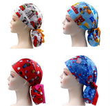 Peanuts with Wood stock Christmas 3 Ponytail Scrub Cap Doctor Theatre Nurse Hospital Paediatric Vet Surgical