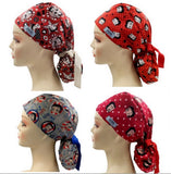 Betty Boop King Features Patchwork Ponytail Scrub Cap Doctor Theatre Nurse Hospital Paediatric Vet Surgical