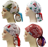 Christmas Gifts,Greeting,Snowman 1 Ponytail Scrub Cap Doctor Theatre Nurse Hospital Paediatric Vet Surgical (Copy)