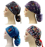 Nightmare before Christmas 4 Ponytail Scrub Cap Doctor Theatre Nurse Hospital Paediatric Vet Surgical