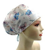 New Angel Aloha Stitch Angel 7 Euro Scrub Cap Doctor Hospital Surgical ODP Vet