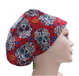 Sugar Skull Euro Scrub Cap Doctor Hospital Surgical ODP Vet