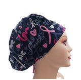 Special Offer Breast Cancer Awareness Hope Love Faith Euro Scrub Cap Doctor Hospital Surgical ODP Vet
