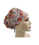 Japanese Floral Euro Scrub Cap Doctor Hospital Surgical ODP Vet
