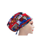 Super Woman,Supergirl,Batgirl Euro Scrub Cap Doctor Hospital Surgical ODP Vet