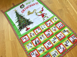 Happy Grinchmas! Handmade Quilted Christmas Advent Calendar Reusable Count Down