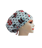 Special Offer Betty Boop Spotty Euro Scrub Cap Doctor Hospital Surgical ODP Vet