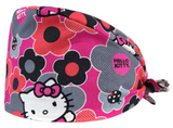 Special Offer Kitty Flowers Unisex Tie Back Scrub Cap Doctor Theatre Nurse Hospital Pediatric Vet Surgical