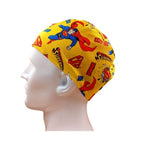 Special Offer Superman in Yellow Men's Velcro Closure Adjustable Scrub Cap Doctor Theatre Nurse Hospital Paediatric Vet Surgical