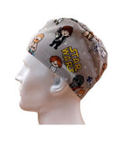 Kawaii Star Wars Goodies Characters Packed Men's Velcro Closure Adjustable Scrub Cap Doctor Theatre Nurse Hospital Paediatric Vet Surgical